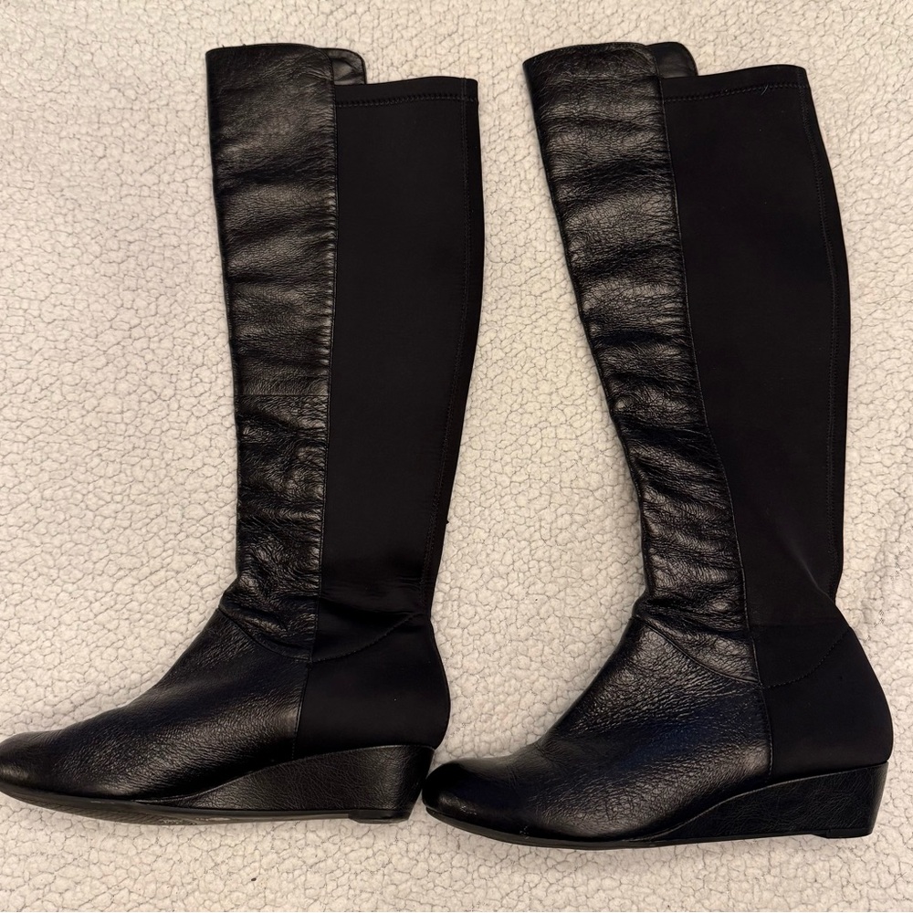 Jessica Simpson Black Over-the-Knee Wedge Boots